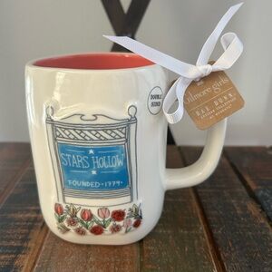 Rae Dunn Gilmore Girls I’D RATHER BE IN STARS HOLLOW Coffee Mug Floral NEW